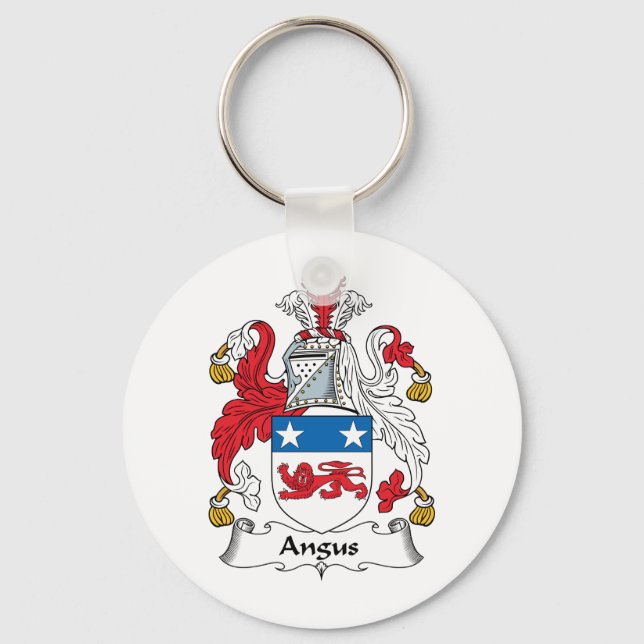 Angus Family Crest Nyckelring (Framsida)