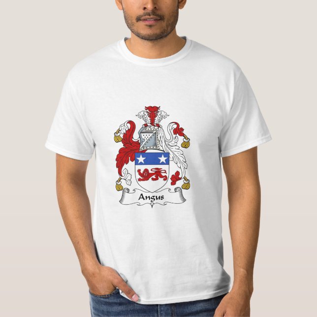 Angus för Angus familjvapensköld vapensköld Tee Shirt (Framsida)