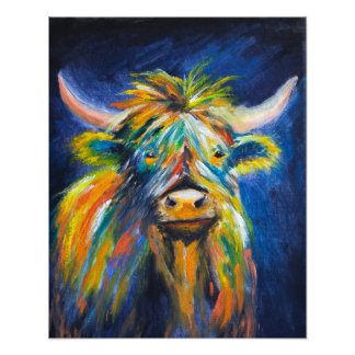 Angus Highland Cow Fototryck