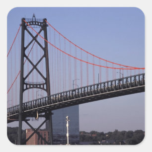 Angus L Macdonald Bridge, Halifax, Nova 2 Fyrkantigt Klistermärke