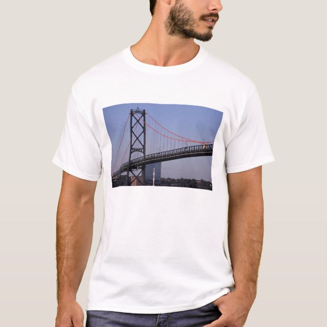 Angus L Macdonald Bridge, Halifax, Nova 2 T-shirt (Framsida)