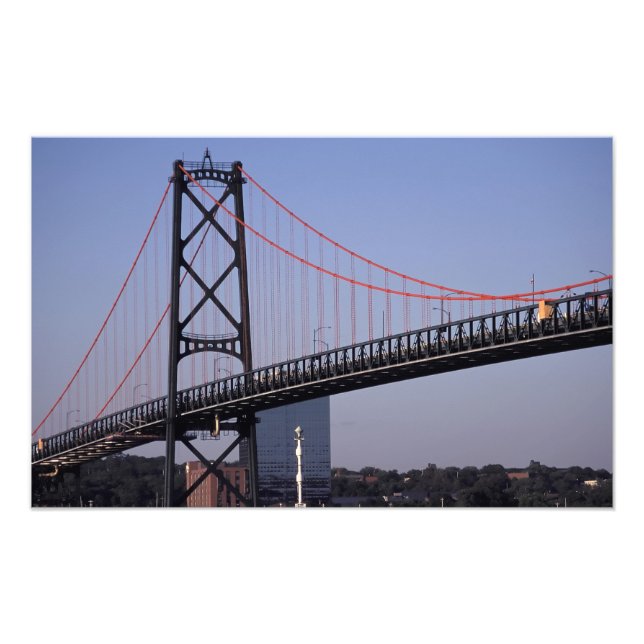 Angus L Macdonald Bridge, Halifax, Nova Fototryck (Framsidan)