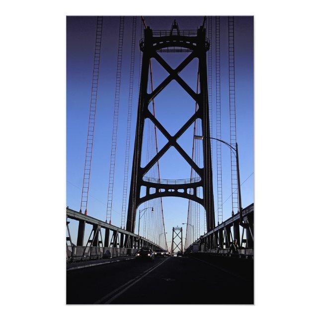 Angus L Macdonald Bridge, Halifax, Nova Fototryck (Framsidan)