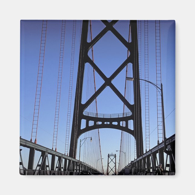 Angus L Macdonald Bridge, Halifax, Nova Scotia Magnet (Framsidan)