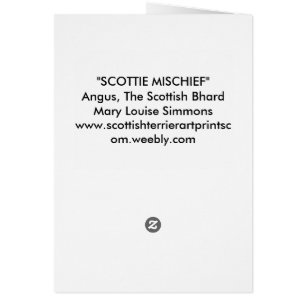 ANGUS, SCOTTISH BHARD HÄLSNINGSKORT