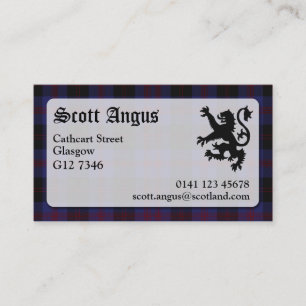 Angus Tartanvisitkort Visitkort