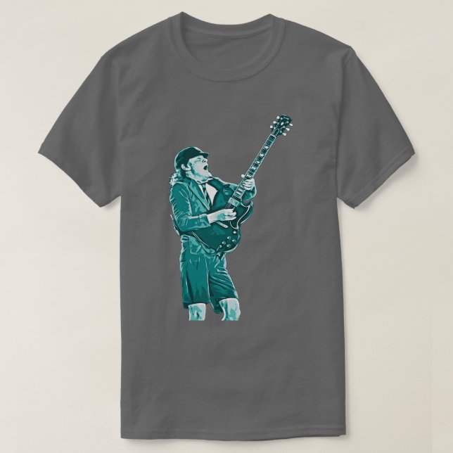 ANGUS YOUNG ROCK N ROLL T SHIRT (Design framsida)