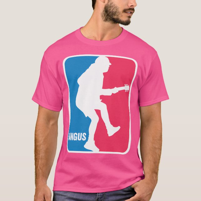 Angus Young Sport Logotyp T Shirt (Framsida)