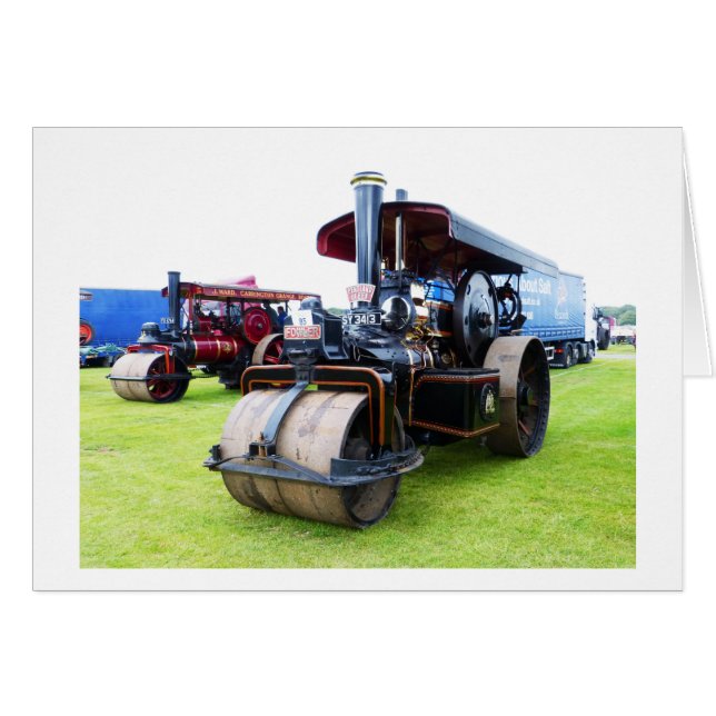 Ångvalskort Hälsningskort (Framsidan Horizontal)