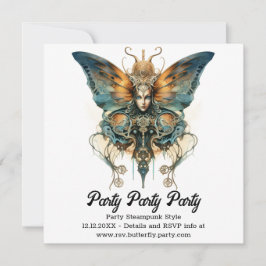 Ångvirvel Fredrikas Fjäril Steampunk Bröllop Meddelande