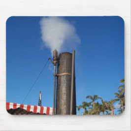 Ångvissla med en vit ångvolym musmatta