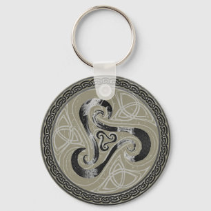 Anhänger keltischer Knoten, celtic Triskele Nyckelring