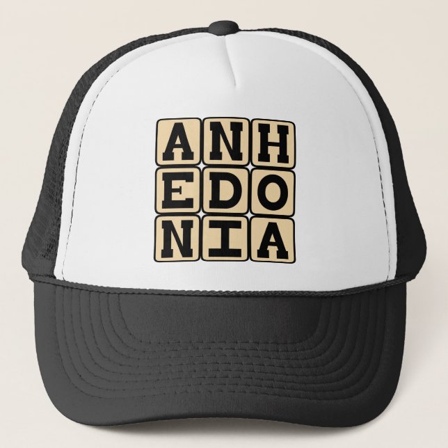 Anhedoni, Oförmåga att uppleva nöje Truckerkeps (Framsida)