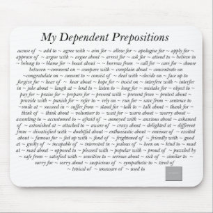 AnhörigPrepositions Mousepad Musmatta