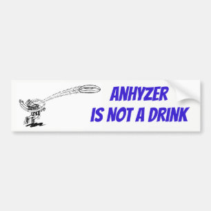 Anhyzer är inte en drinkklistermärke bildekal