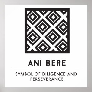 Ani Bere Symbol för uthållighet Poster
