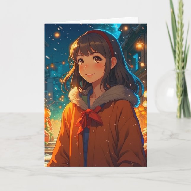 Ani-mazing jul Anime Pun Kort (Framsida)