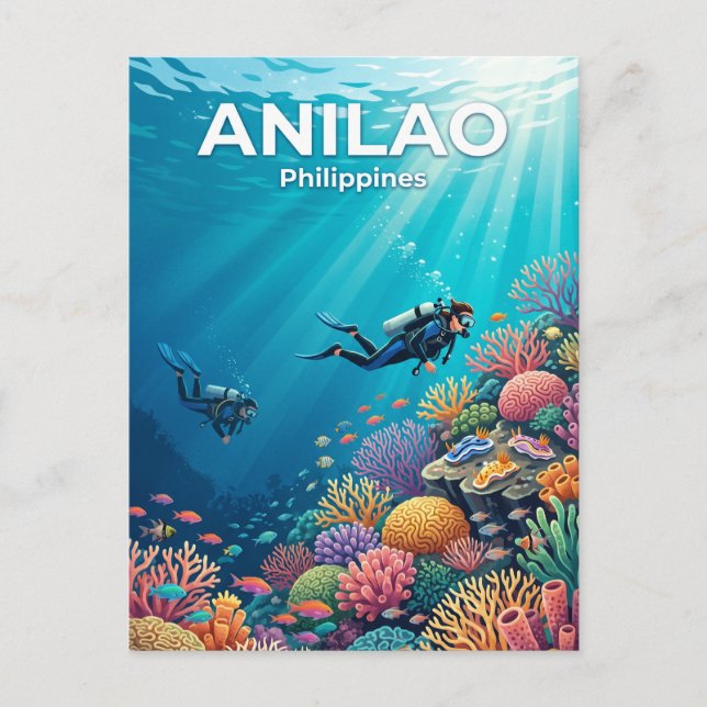 Anilao, Mabini, Batangas, Filippinerna Filippinern Vykort (Framsida)