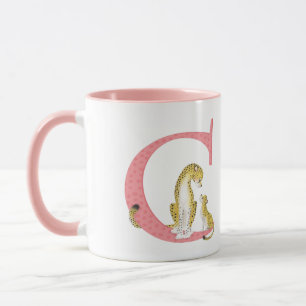 Animal ABC C är avsett för cheetah mugg