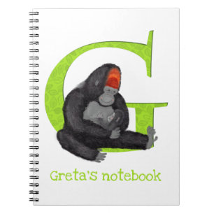 Animal ABC G är avsett för gorilla notebook Anteckningsbok