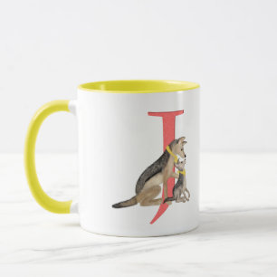 Animal ABC J är avsett för jackal mugg