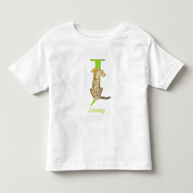 Animal ABC J är för jaguar T-shirt (Framsida)