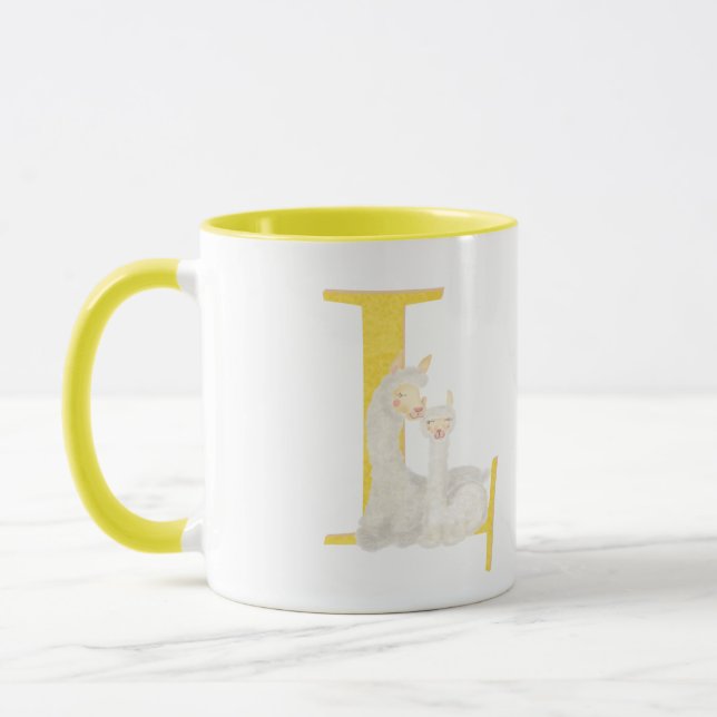 Animal ABC L is for llama mug Mugg (Vänster)
