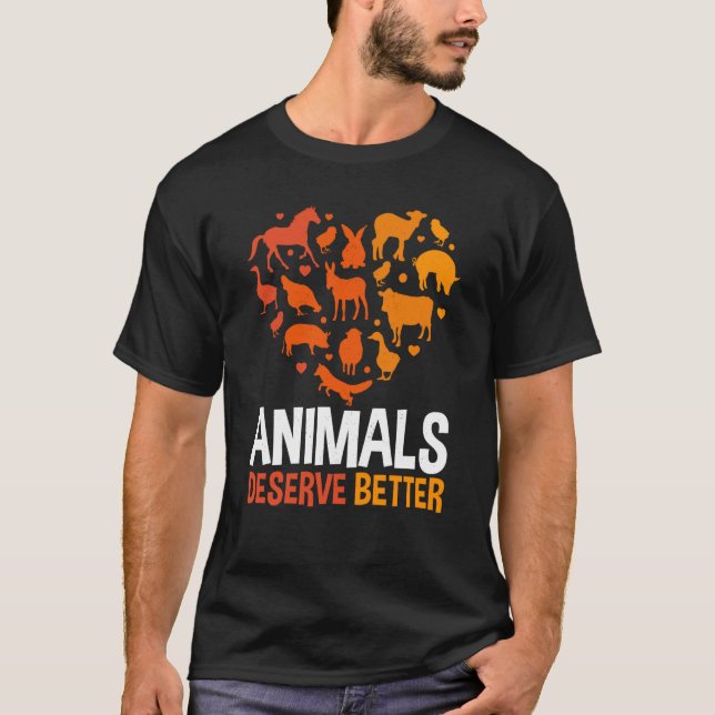 Animal Activist Rescue Animals Conservation Rights T Shirt (Framsida)