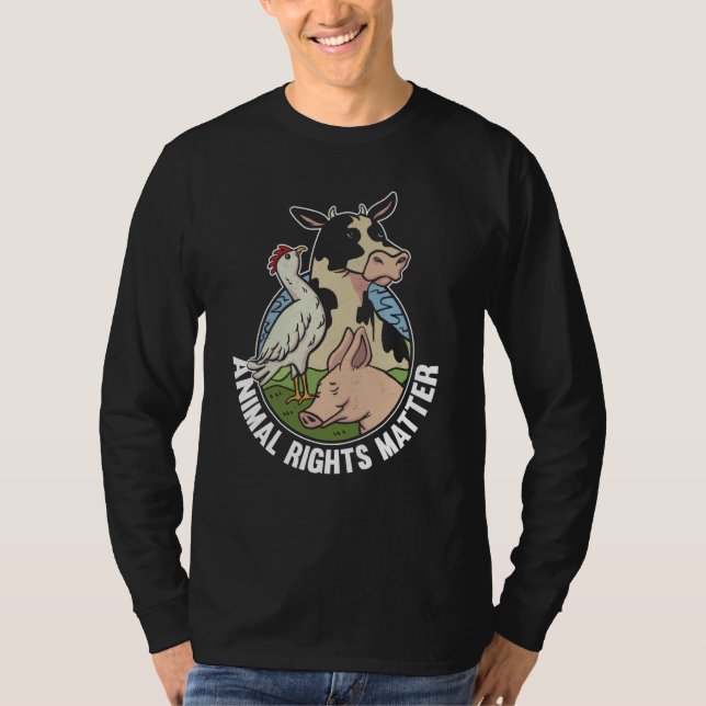 Animal Activist Rescue Animals Conservation Rights T Shirt (Framsida)