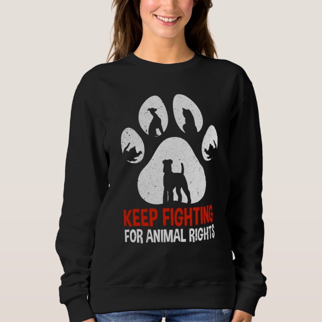 Animal Activist Rescue Animals Conservation Rights T Shirt (Framsida)