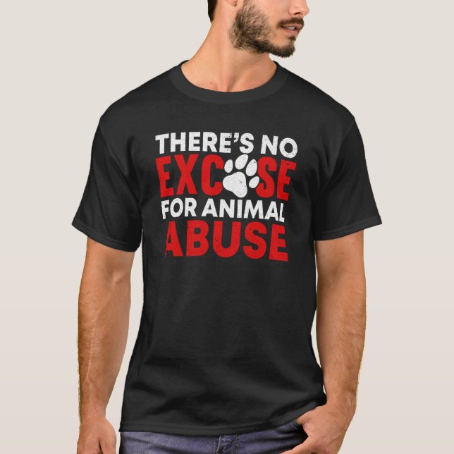 Animal Activist Rescue Animals Conservation Rights T Shirt (Framsida)