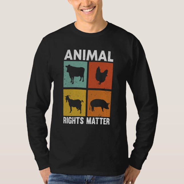 Animal Activist Rescue Animals Conservation Rights T Shirt (Framsida)