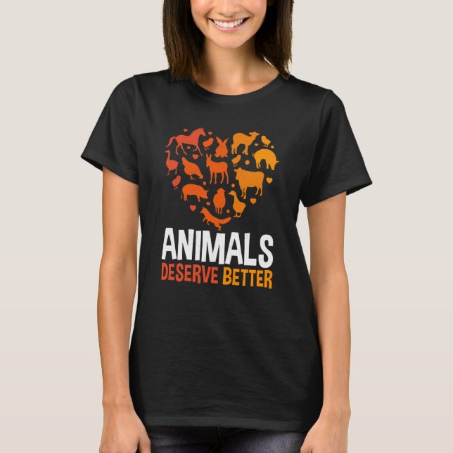 Animal Activist Rescue Animals Conservation Rights T Shirt (Framsida)