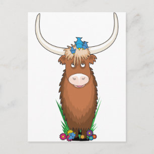 Animal Alphabet Yak Vykort