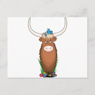 Animal Alphabet Yak Vykort