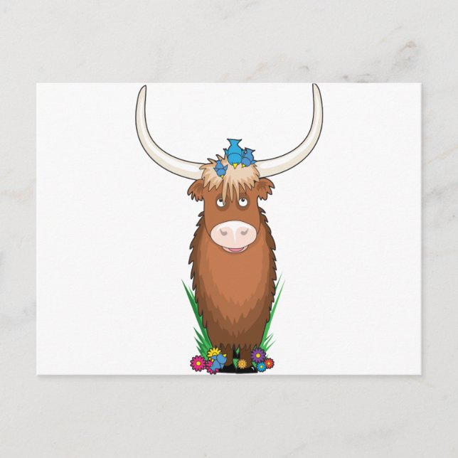 Animal Alphabet Yak Vykort (Framsida)