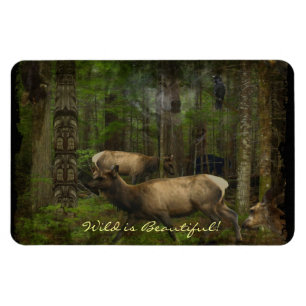 Animal-älskare Wildlife Supporter Vild Art Magnet