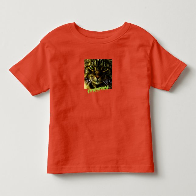 Animal Ansikte Hypnotize Cat Ögon T Shirt (Framsida)