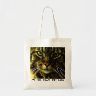 Animal Ansikte Hypnotize Cat Ögon Tygkasse