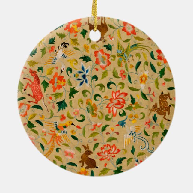 Animal Antique Horse Bird Hjort Rabbit Julgransprydnad Keramik (Baksidan)