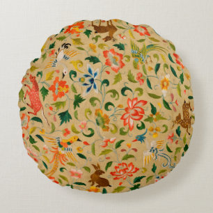 Animal Antique Horse Bird Hjort Rabbit Rund Kudde