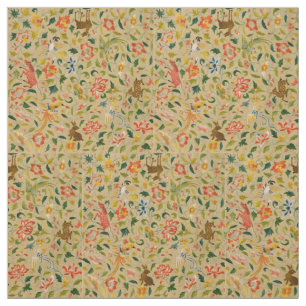 Animal Antique Horse Bird Hjort Rabbit Tyg