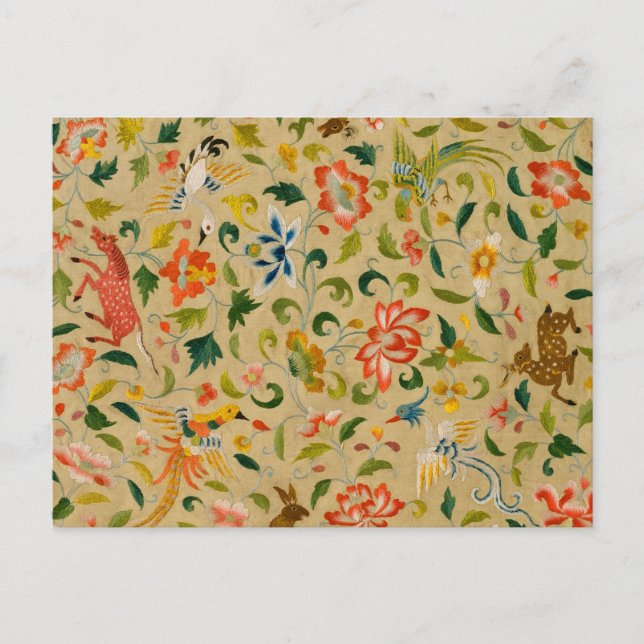 Animal Antique Horse Bird Hjort Rabbit Vykort (Framsida)