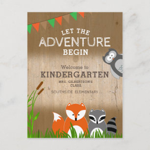 Animal Äventyr Välkommen till Kindergarten Vykort