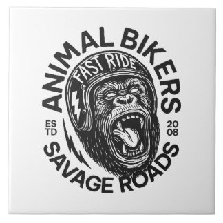 Animal Bikers Kakelplatta