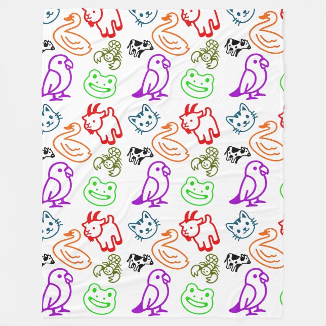 Animal Blanket Fleecefilt (Framsidan)