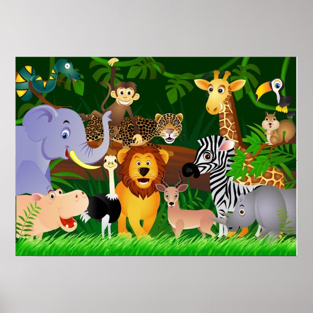 Animal cartoon poster (Framsidan)
