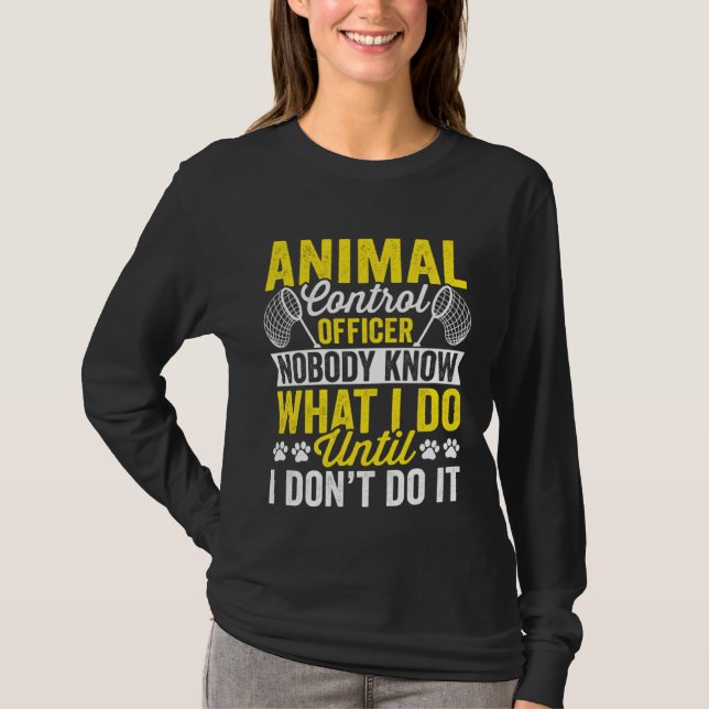 Animal Control Officer  Animal Catcher  1 T Shirt (Framsida)