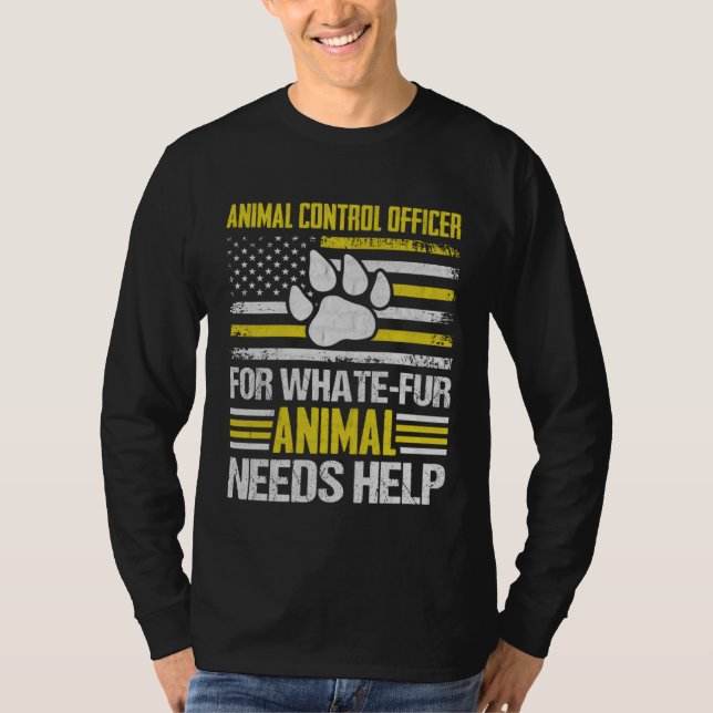 Animal Control Officer  Animal Catcher  7 T Shirt (Framsida)