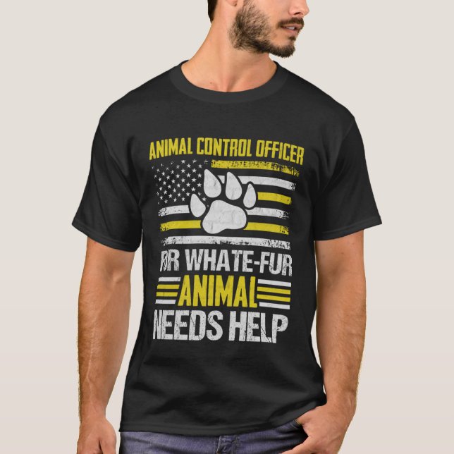 Animal Control Officer  Animal Catcher  7 T Shirt (Framsida)